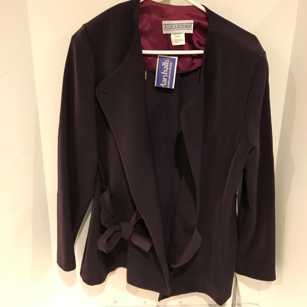 JESSICA HOWARD WOMENS WRAP BLAZER SIZE 12 NWT - Picture 8 of 8